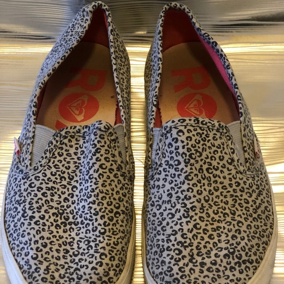 roxy leopard slip on